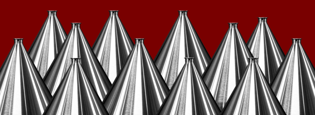 Custom Metal Cones and Reducers with Polish