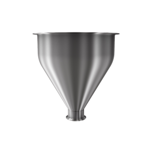 304 Stainless Steel funnel with 2" sanitary fitting 1.5 gallons, 8.85" ID x 10.25" OAH