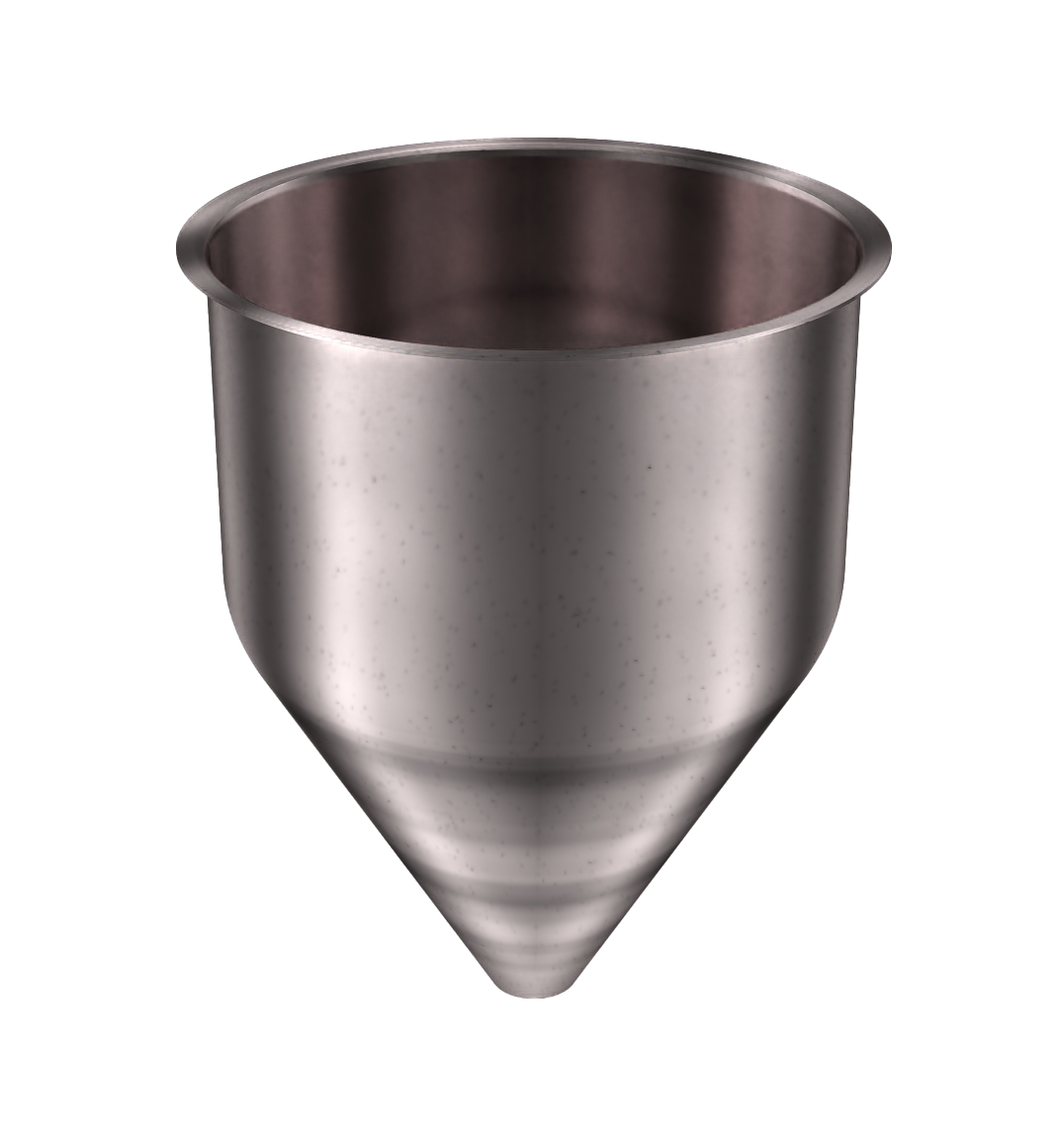 304 Stainless Steel Funnel 5.11 gallons, 11.85" ID x 16.13" OAH