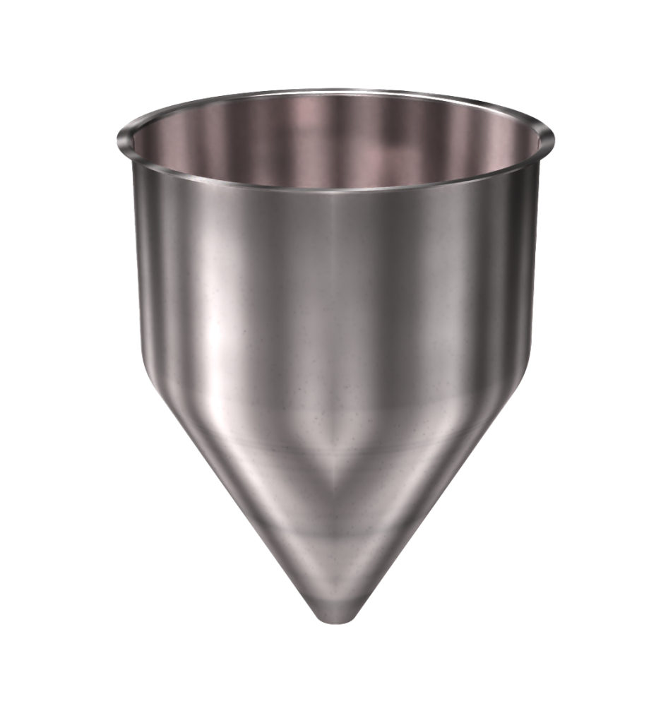 304 Stainless Steel Funnel 12.13 gallons, 16" ID x 21.75" OAH