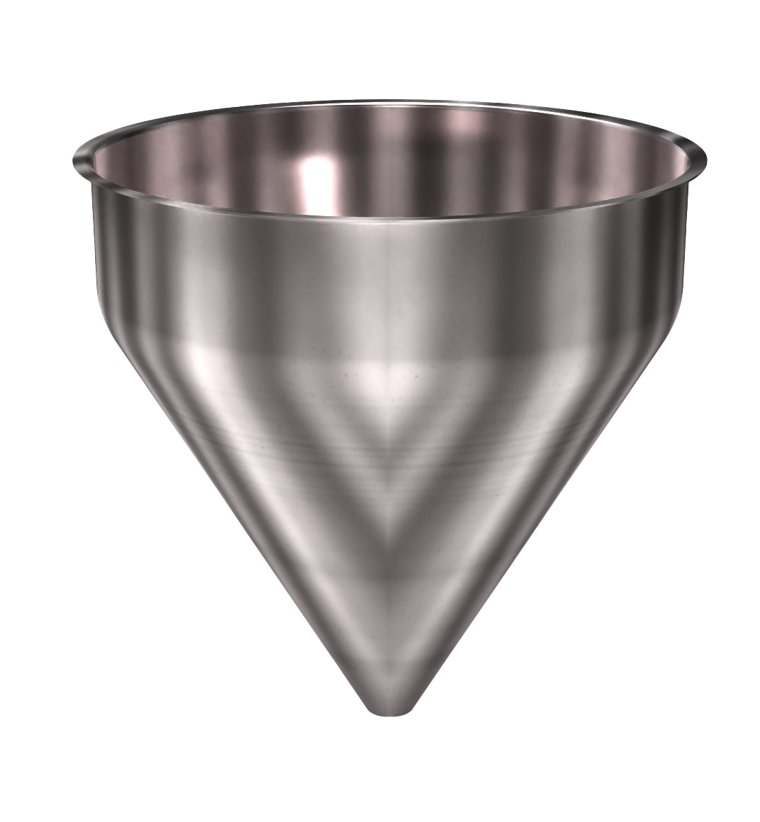 304 Stainless Steel Funnel 14.75 gallons, 19.93" ID x 21" OAH