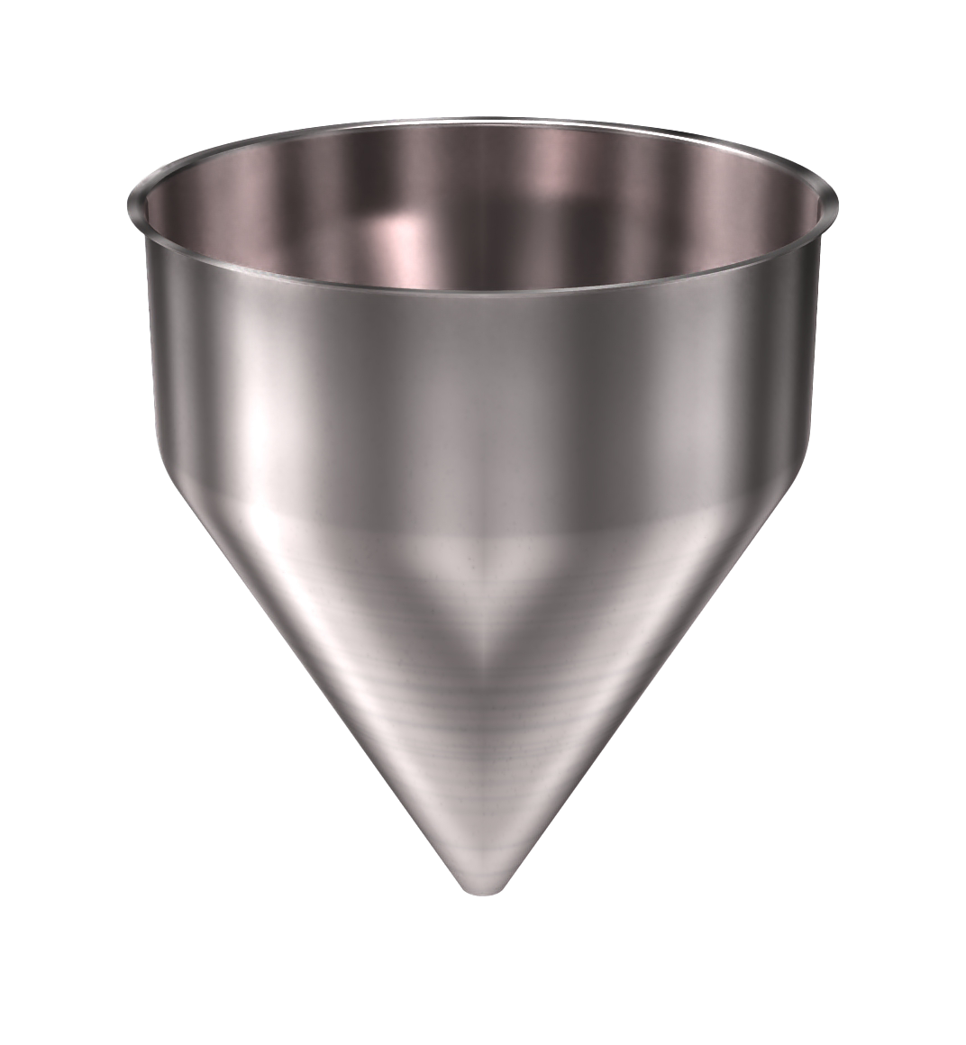 304 Stainless Steel Funnel 31.48 gallons, 24" ID x 28.50" OAH