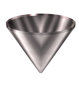 316 Stainless Steel Funnel 35.44 gallons, 31.83" ID x 27.34" OAH
