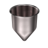 .87 Gallon 316 Stainless Steel Funnel 6.25" ID x 9.30" OAH