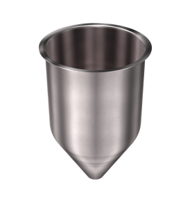 316 Stainless Steel Funnel 3.01 gallons, 8.85" ID x 15" OAH