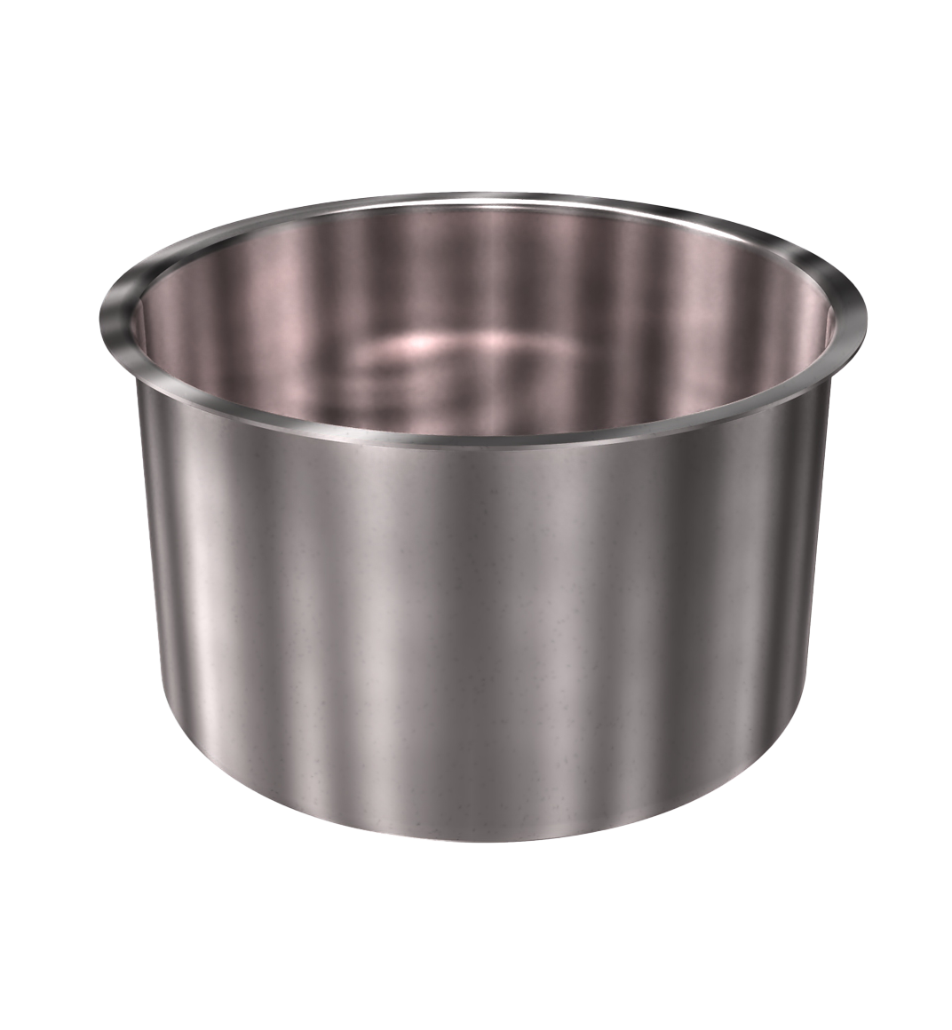 316 Stainless Steel Cup 3.47 Gallon 11.83" ID 7.38" OAH