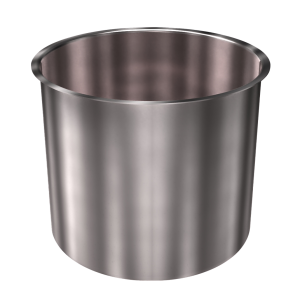 316 Stainless Steel Cup 8.21 Gallon 14" ID 12.40" OAH