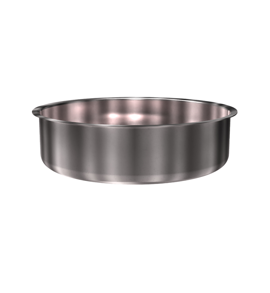 304 Stainless Steel Cup 3.63 Gallon 15.99" ID 4.56"