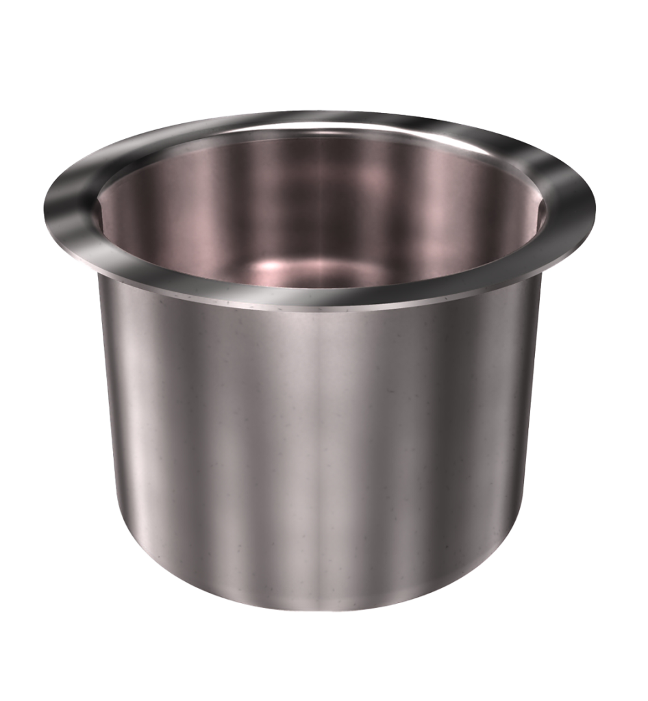 316 Stainless Steel Cup 0.67 Gallon 6.25" ID 4.95" OAH