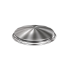 304 Stainless Steel Domed Lid With Beaded Lip 17.41" ID x 3.20" OAH