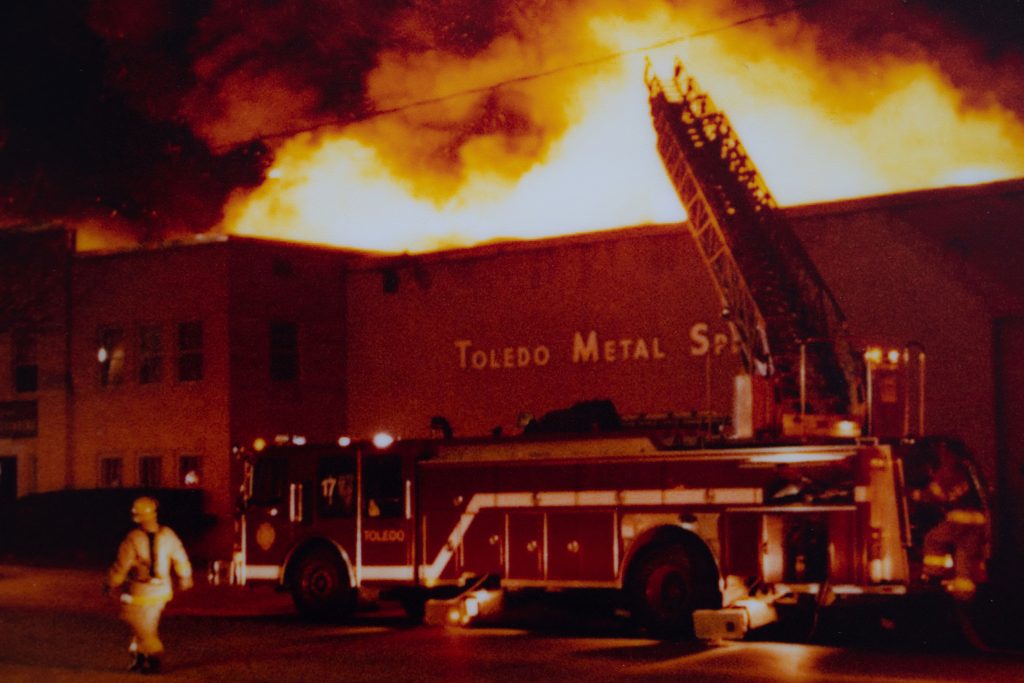 Toledo Metal Spinning Fire