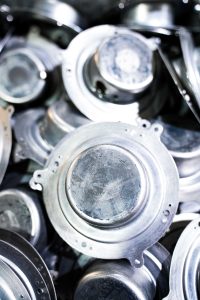hydroformed parts in basket