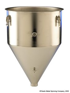 Fermenter Hopper with fittings and latches