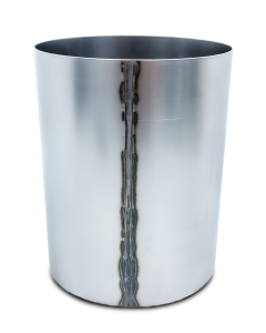 rolled, welded, planished cylinder
