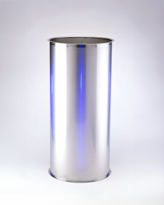large custom cylinder with hole, double flange