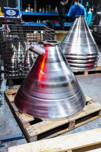 custom large sanitary hopper