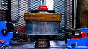 automated trimming machine: a stainless dome