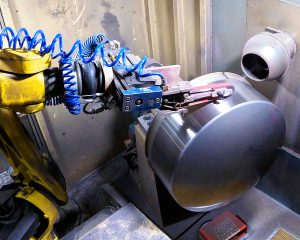 Robotic Polishing a deep drawn TMS dome