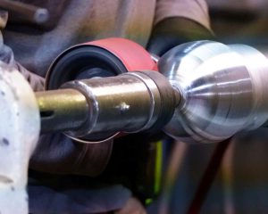 manual polishing a TMS hemisphere