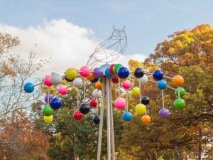 Anne Lemanski Pajaki Art Installation Featuring Toledo Metal Spinning Welded Hemispheres